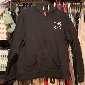 Hello kitty zip up hoodie size xl